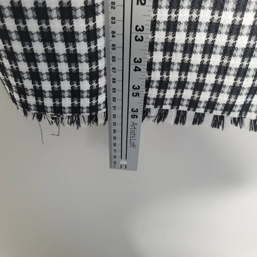 Tahari ASL Black and White Houndstooth Short-Sleeve Sheath Dress Classic 12 NWT - Picture 7 of 7